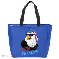 Mericaaaaaw Eagle Mullet Usa American Flag Tote Bag thumb 0