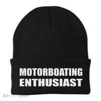Motorboating Enthusiast Motorboatin Pontoon Motor Boat Beanie thumb 0