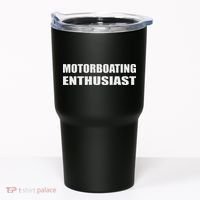 Motorboating Enthusiast Motorboatin Pontoon Motor Boat Tumbler thumb 0
