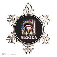 Merica Eagle Mullet 4th Of July American Flag Stars Stripes Ornament thumb 0