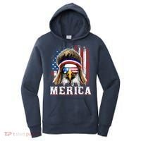 Merica Eagle Mullet 4th Of July American Flag Stars Stripes Women's Hoodie thumb 0