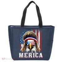 Merica Eagle Mullet 4th Of July American Flag Stars Stripes Tote Bag thumb 0