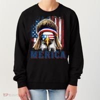 Merica Eagle Mullet Shirt 4th Of July American Flag Women's Sweatshirt thumb 0