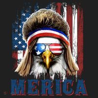 Merica Eagle Mullet Shirt 4th Of July American Flag Women's Sweatshirt thumb 2