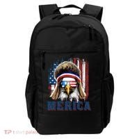 Merica Eagle Mullet Shirt 4th Of July American Flag Backpack thumb 0