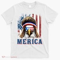 Merica Eagle Mullet Shirt 4th Of July American Flag T-Shirt thumb 0