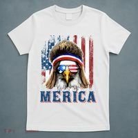Merica Eagle Mullet Shirt 4th Of July American Flag T-Shirt thumb 5