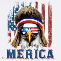 Merica Eagle Mullet Shirt 4th Of July American Flag Women's Hoodie thumb 2
