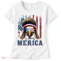 Merica Eagle Mullet Shirt 4th Of July American Flag Women's T-Shirt thumb 0