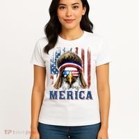 Merica Eagle Mullet Shirt 4th Of July American Flag Women's T-Shirt thumb 4
