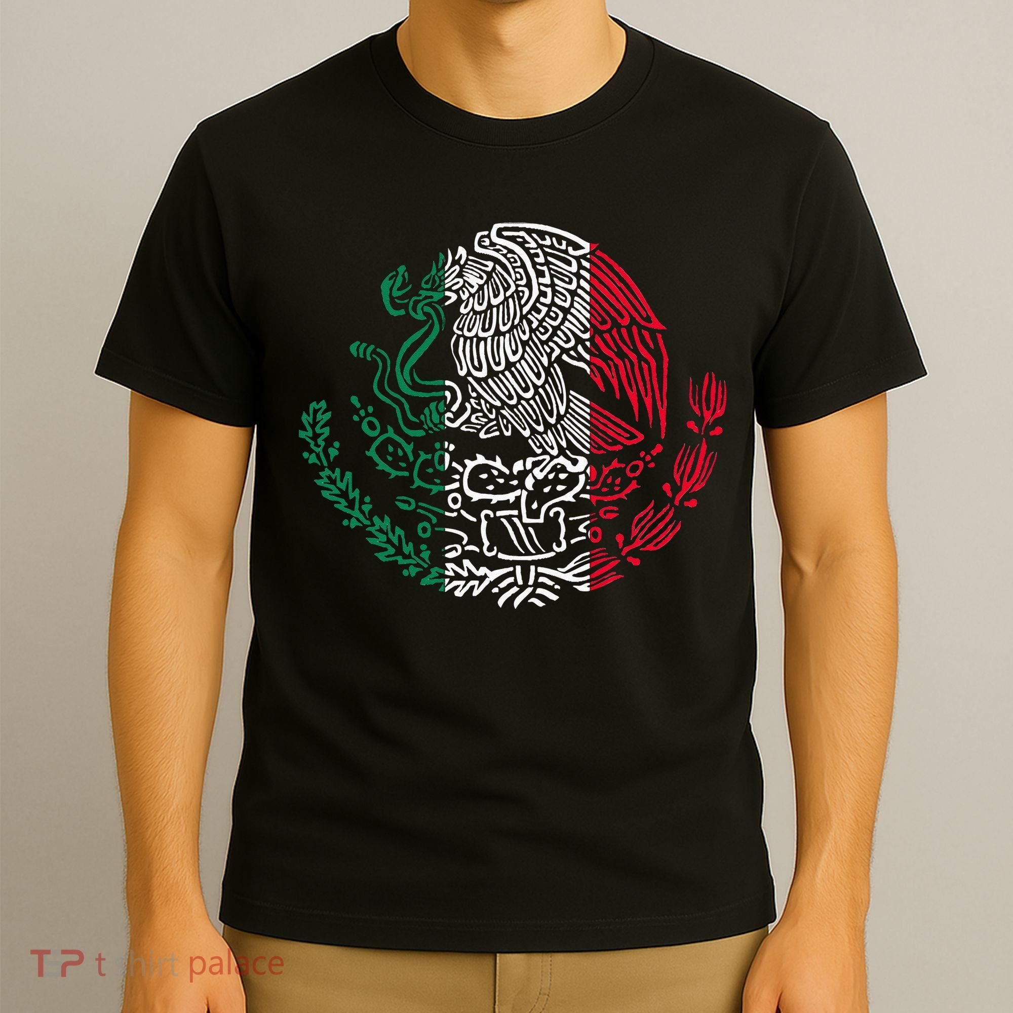 Mexican Eagle Mexico Flag T-Shirt