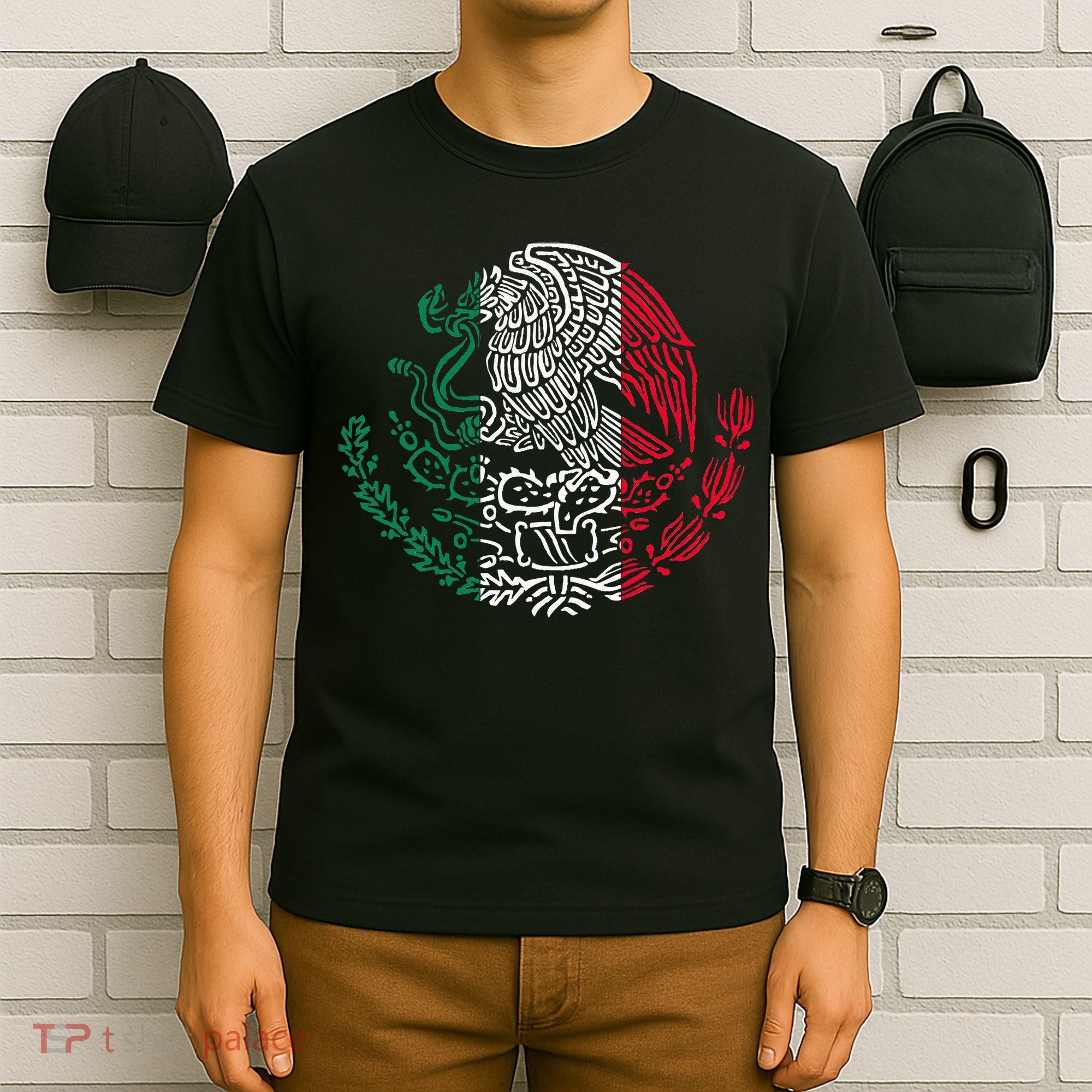 Mexican Eagle Mexico Flag T-Shirt