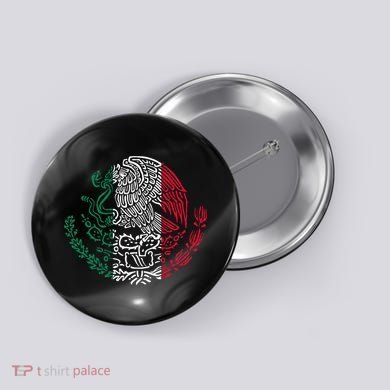 Mexican Eagle Mexico Flag Button