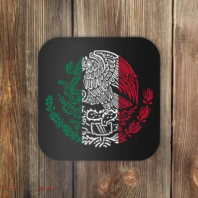 Mexican Eagle Mexico Flag Coaster