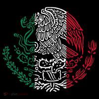 Mexican Eagle Mexico Flag Mousepad thumb 1