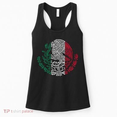 Mexican Eagle Mexico Flag Women's Tank Top