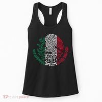 Mexican Eagle Mexico Flag Women's Tank Top thumb 0