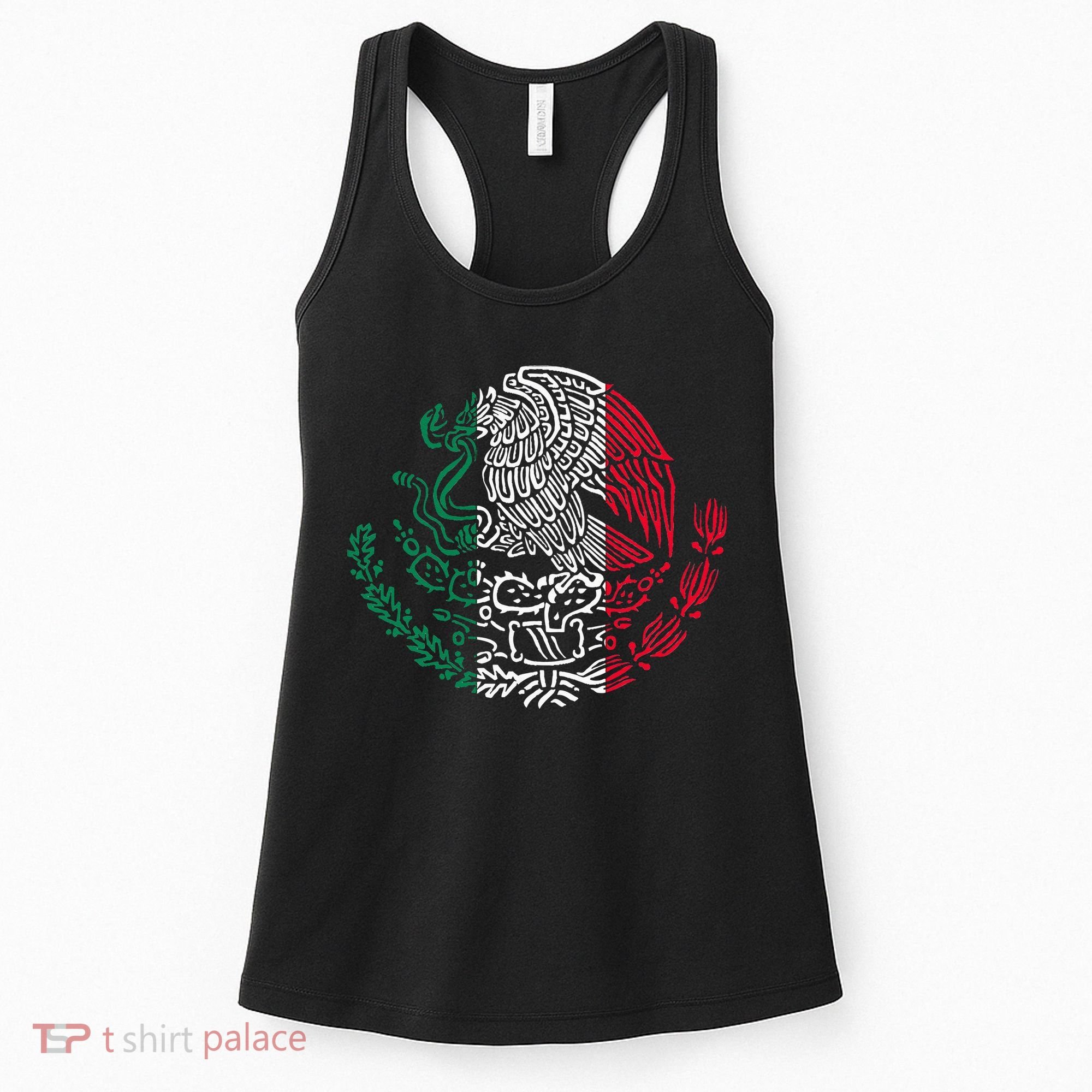 Mexican Eagle Mexico Flag Women's Tank Top