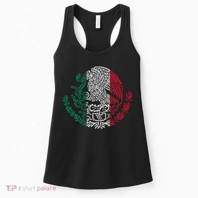 Mexican Eagle Mexico Flag Women's Tank Top