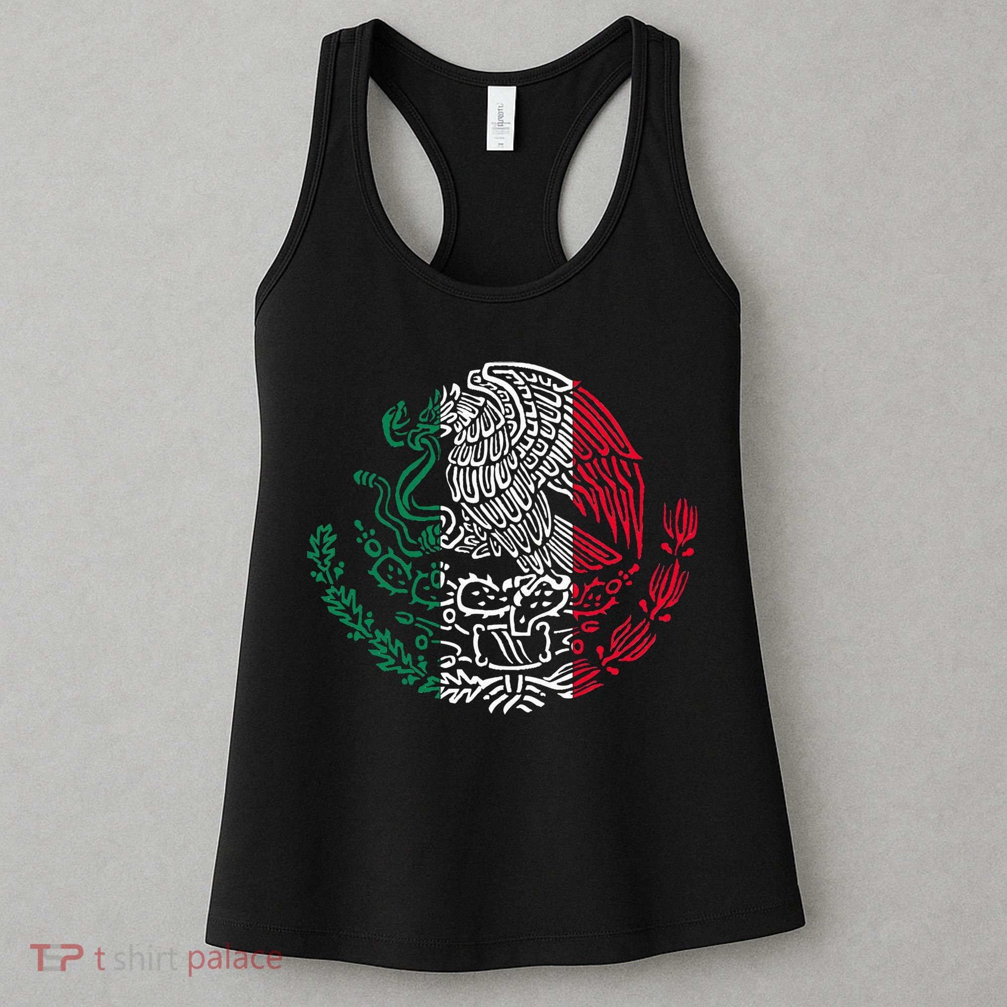Mexican Eagle Mexico Flag Women's Tank Top