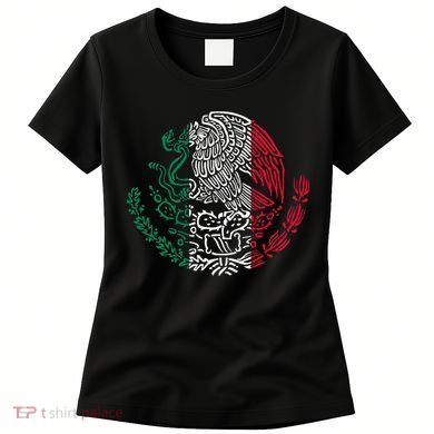 Mexican Eagle Mexico Flag Women's T-Shirt