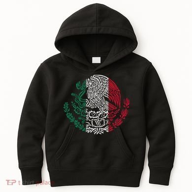 Mexican Eagle Mexico Flag Kids Hoodie