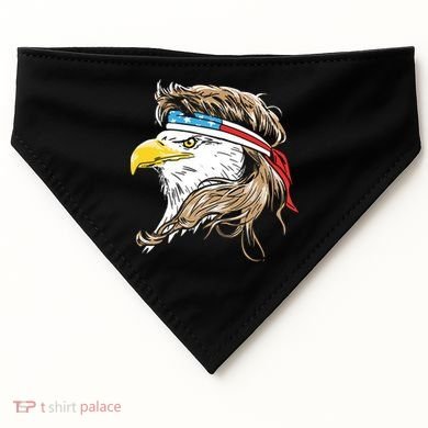 Merica Eagle Mullet 4th Of July USA-Made Doggie Bandana