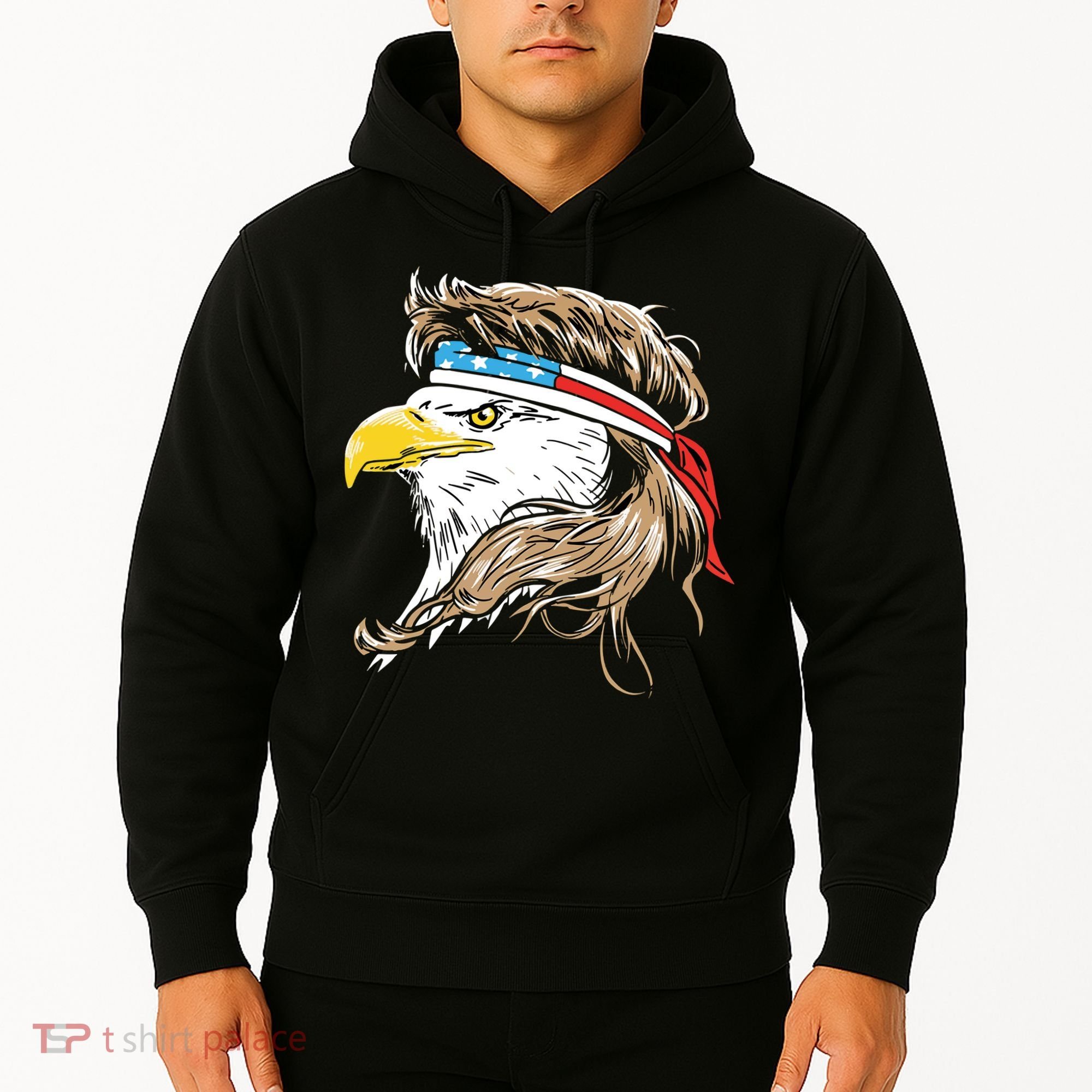 Merica Eagle Mullet 4th Of July Hoodie