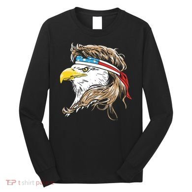 Merica Eagle Mullet 4th Of July Long Sleeve Shirt