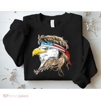 Merica Eagle Mullet 4th Of July Sweatshirt thumb 2