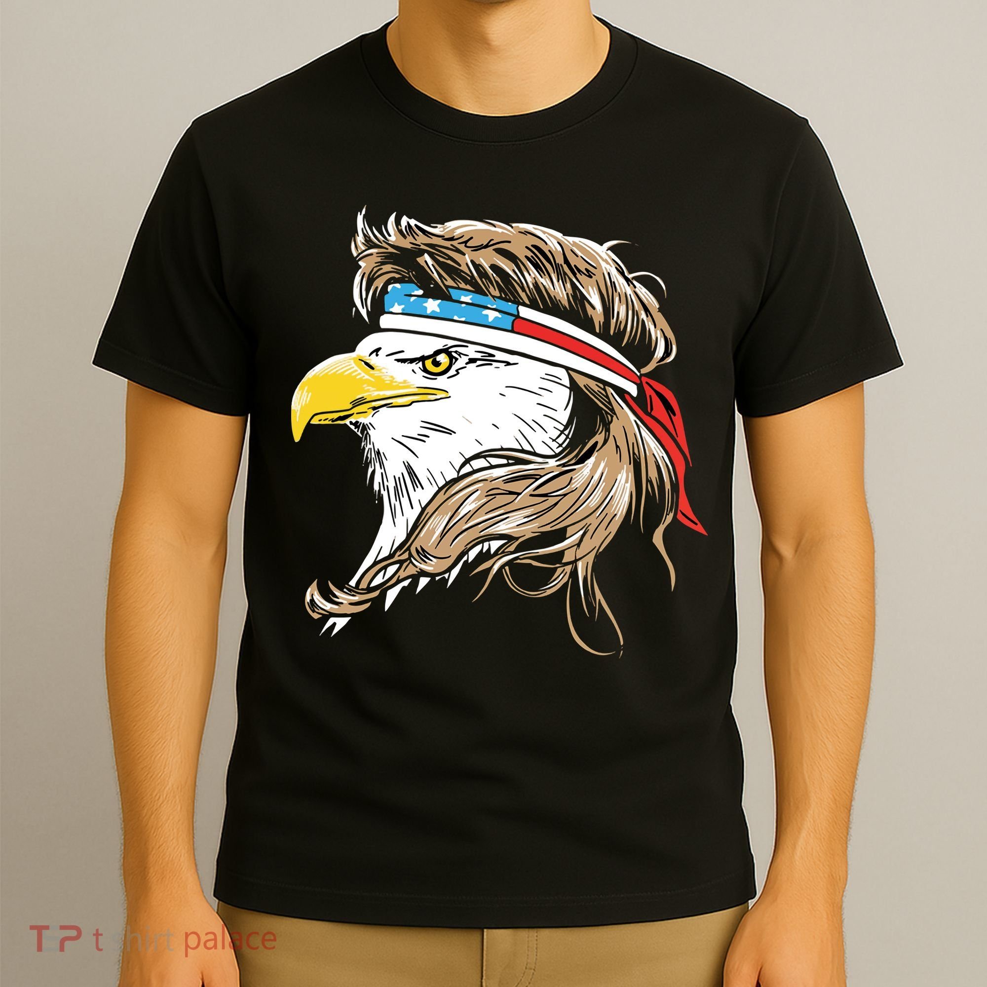 Merica Eagle Mullet 4th Of July T-Shirt