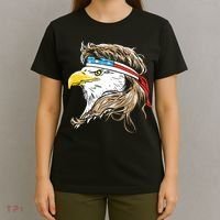 Merica Eagle Mullet 4th Of July T-Shirt thumb 4