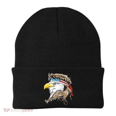 Merica Eagle Mullet 4th Of July Beanie