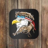 Merica Eagle Mullet 4th Of July Coaster thumb 0