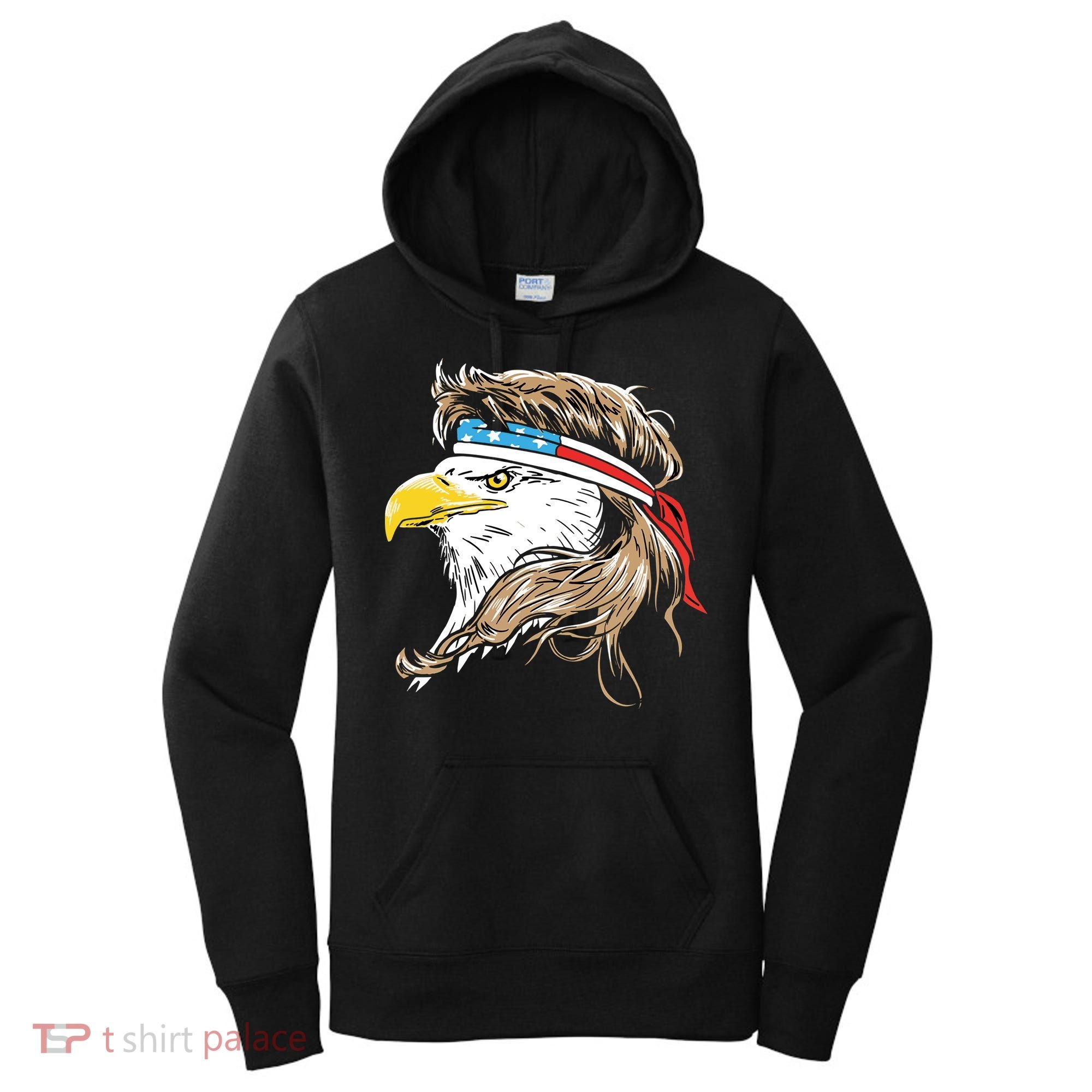 Merica Eagle Mullet 4th Of July Women's Hoodie