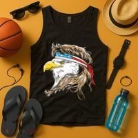Merica Eagle Mullet 4th Of July Tank Top thumb 4
