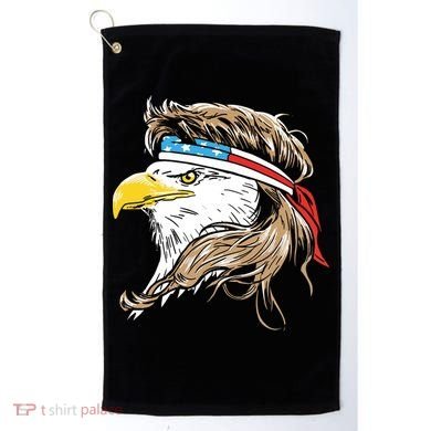 Merica Eagle Mullet 4th Of July Golf Towel