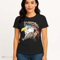 Merica Eagle Mullet 4th Of July Women's T-Shirt thumb 4