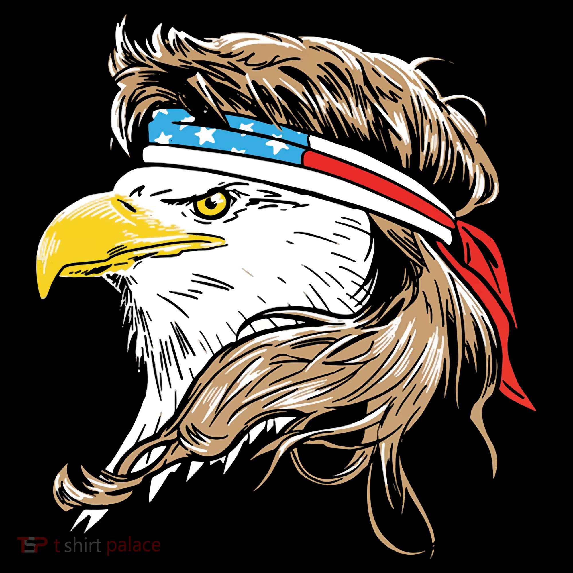 Merica Eagle Mullet 4th Of July Kids Sweatshirt