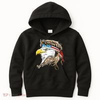 Merica Eagle Mullet 4th Of July Kids Hoodie thumb 0