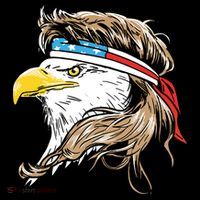 Merica Eagle Mullet 4th Of July Kids T-Shirt thumb 4
