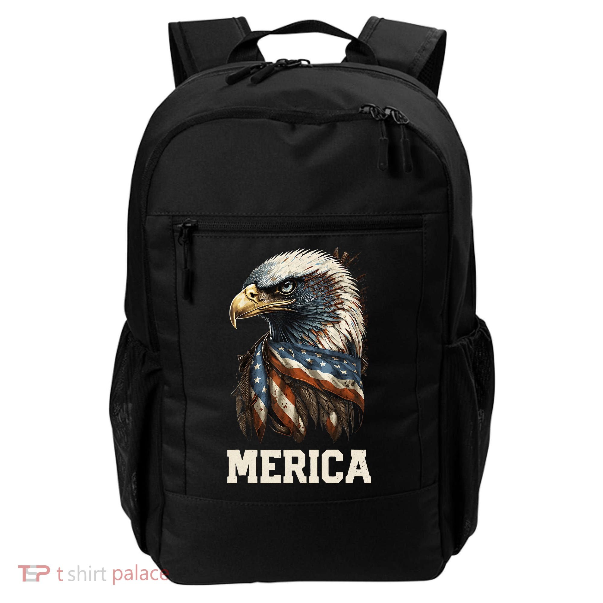 Merica Eagle Mullet 4th of July Wo American Flag USA Backpack