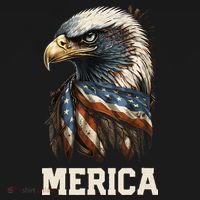 Merica Eagle Mullet 4th of July Wo American Flag USA Ornament thumb 1