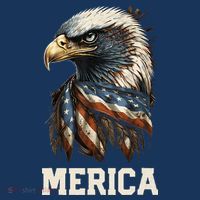 Merica Eagle Mullet 4th of July Wo American Flag USA Mousepad thumb 1