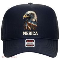 Merica Eagle Mullet 4th of July Wo American Flag USA Hat thumb 0