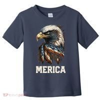 Merica Eagle Mullet 4th of July Wo American Flag USA Toddler T-Shirt thumb 0