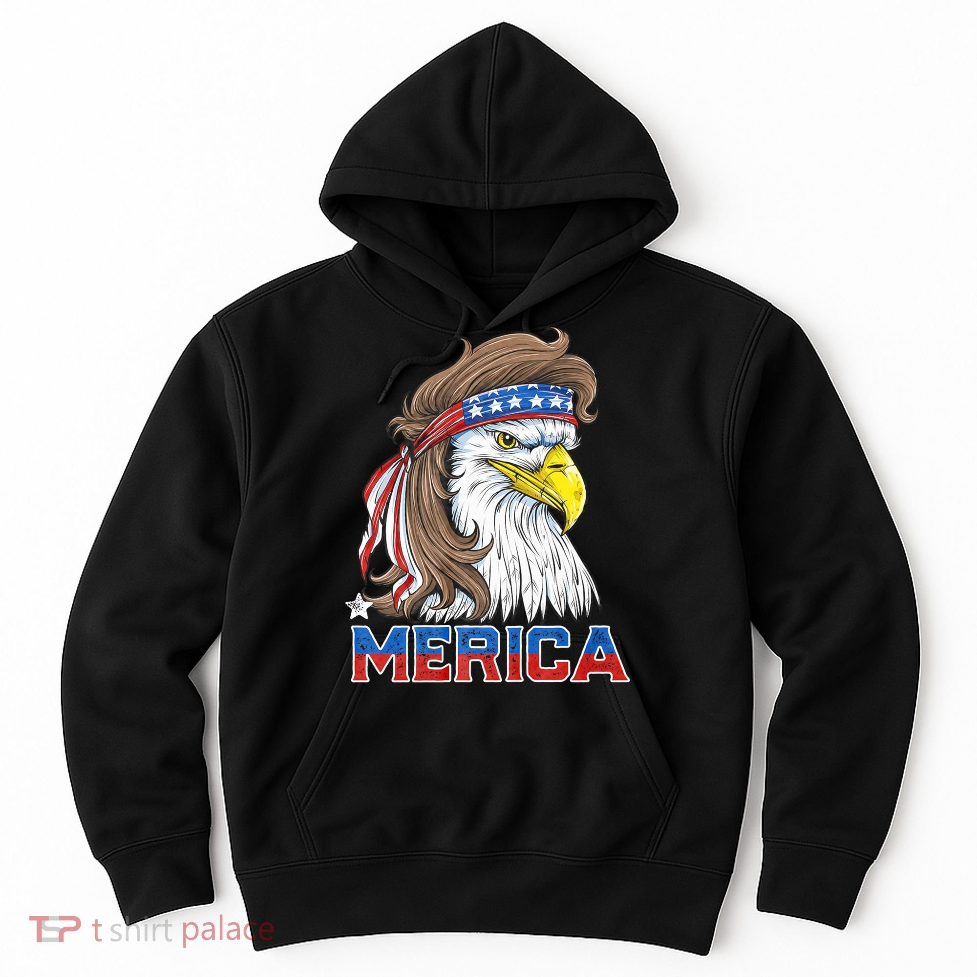 Merica Eagle Mullet 4th Of July American Flag Usa Hoodie