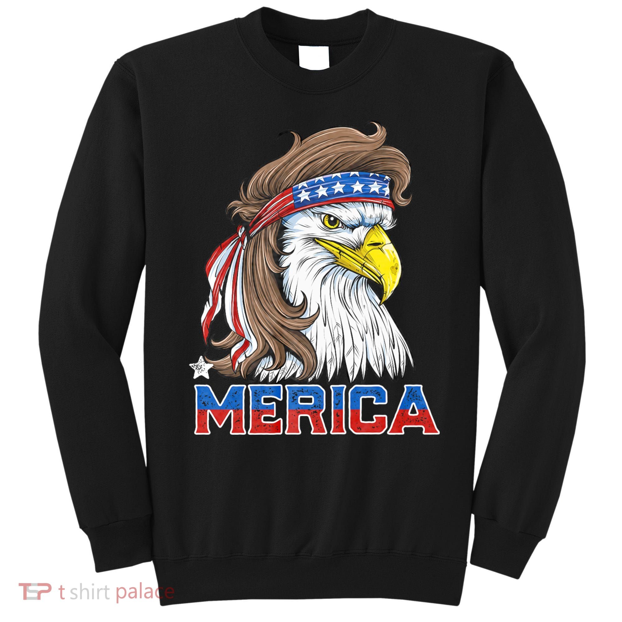 Merica Eagle Mullet 4th Of July American Flag Usa Sweatshirt