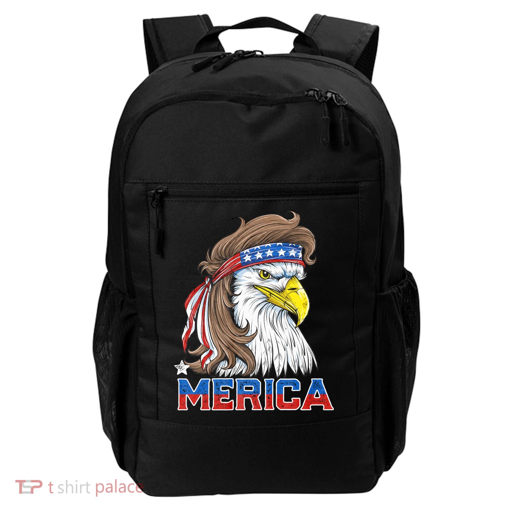 Merica Eagle Mullet 4th Of July American Flag Usa Backpack