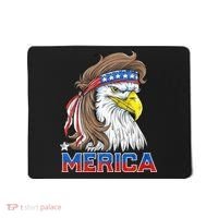 Merica Eagle Mullet 4th Of July American Flag Usa Mousepad thumb 0